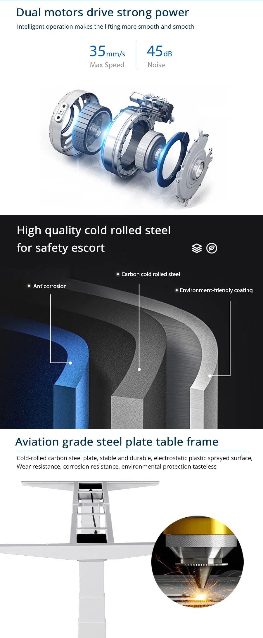 Wholesale Popular Brand Motorized CE-EMC Certificated Stand Desk